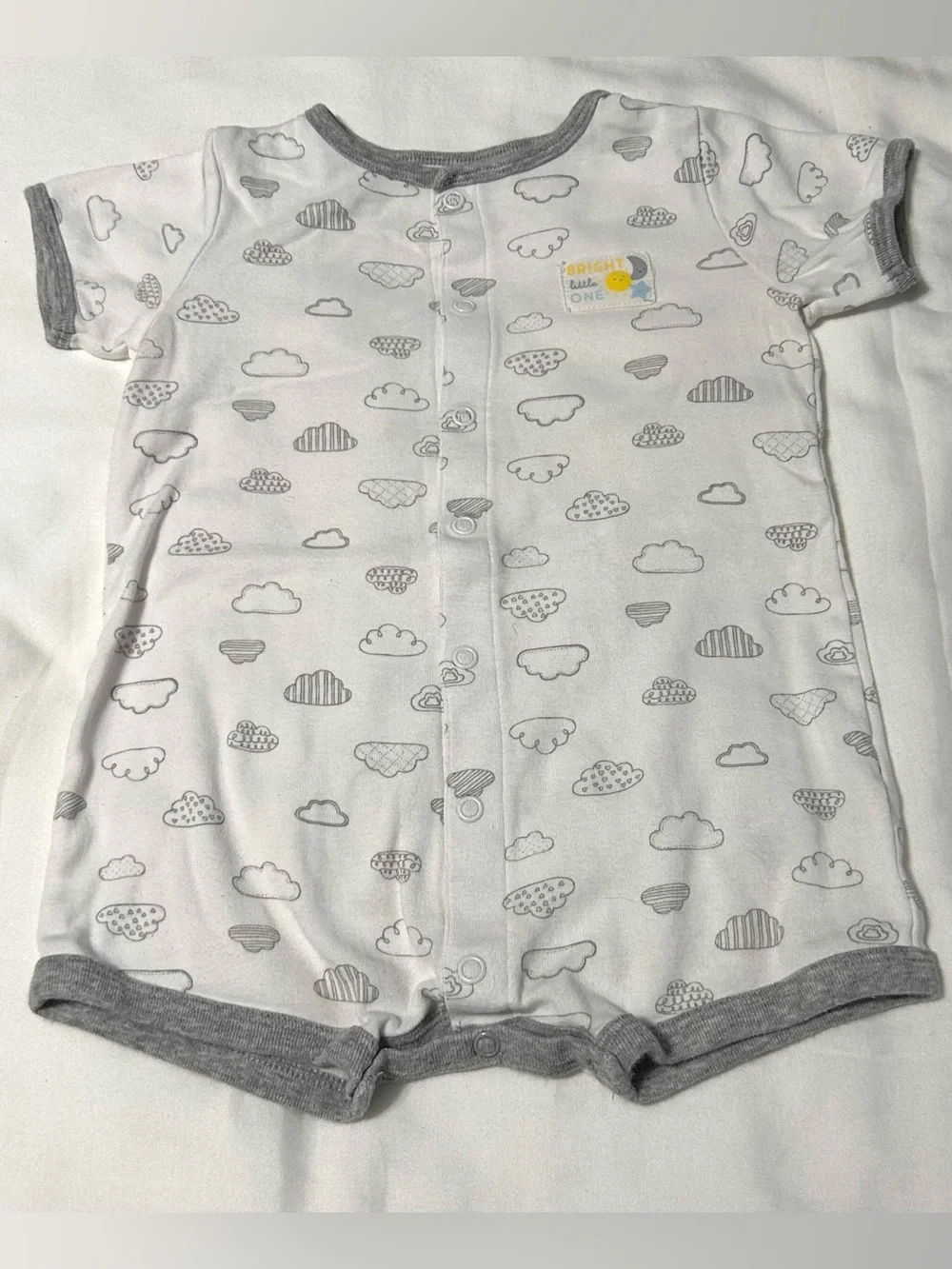 Striped Blue and White Kids Shorts